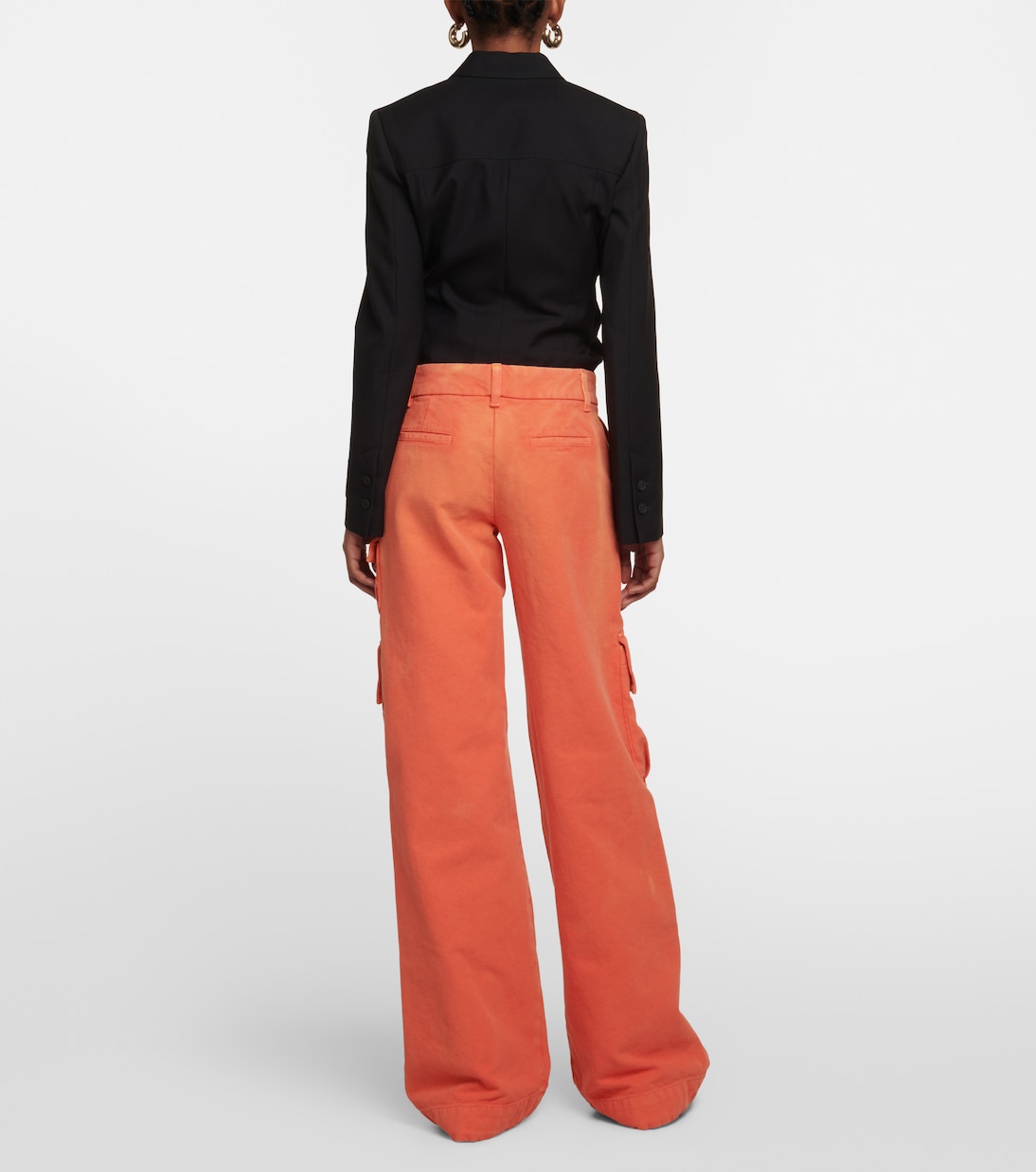 Toybox logo wide-leg cotton cargo pants | Off-White