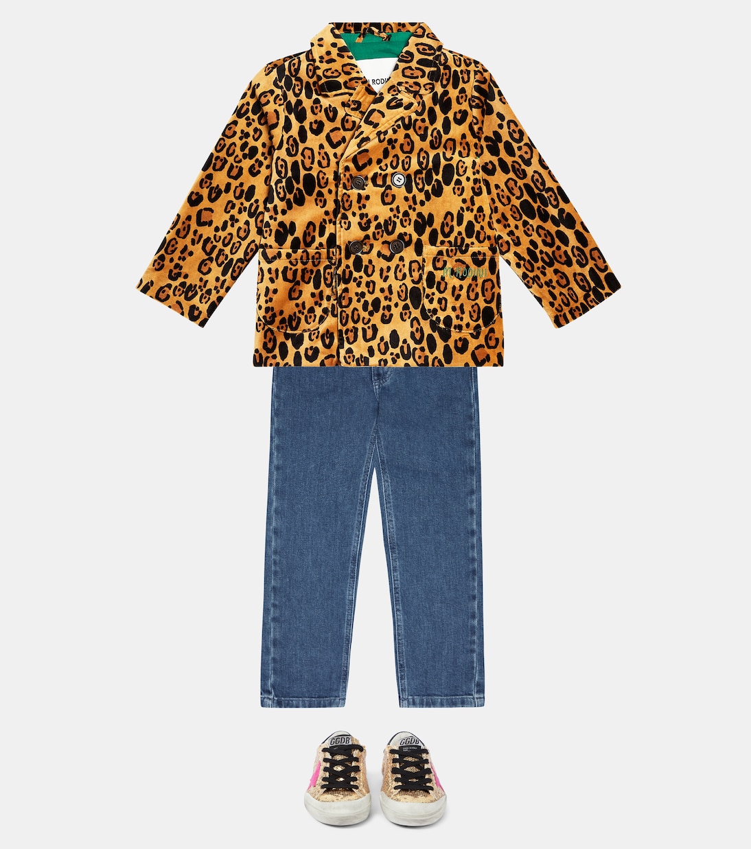 Embroidered jeans | Mini Rodini