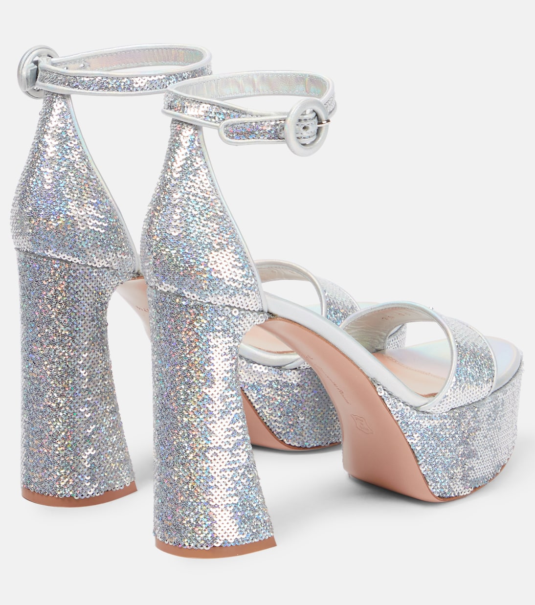 Holographic platform sandals | Gianvito Rossi