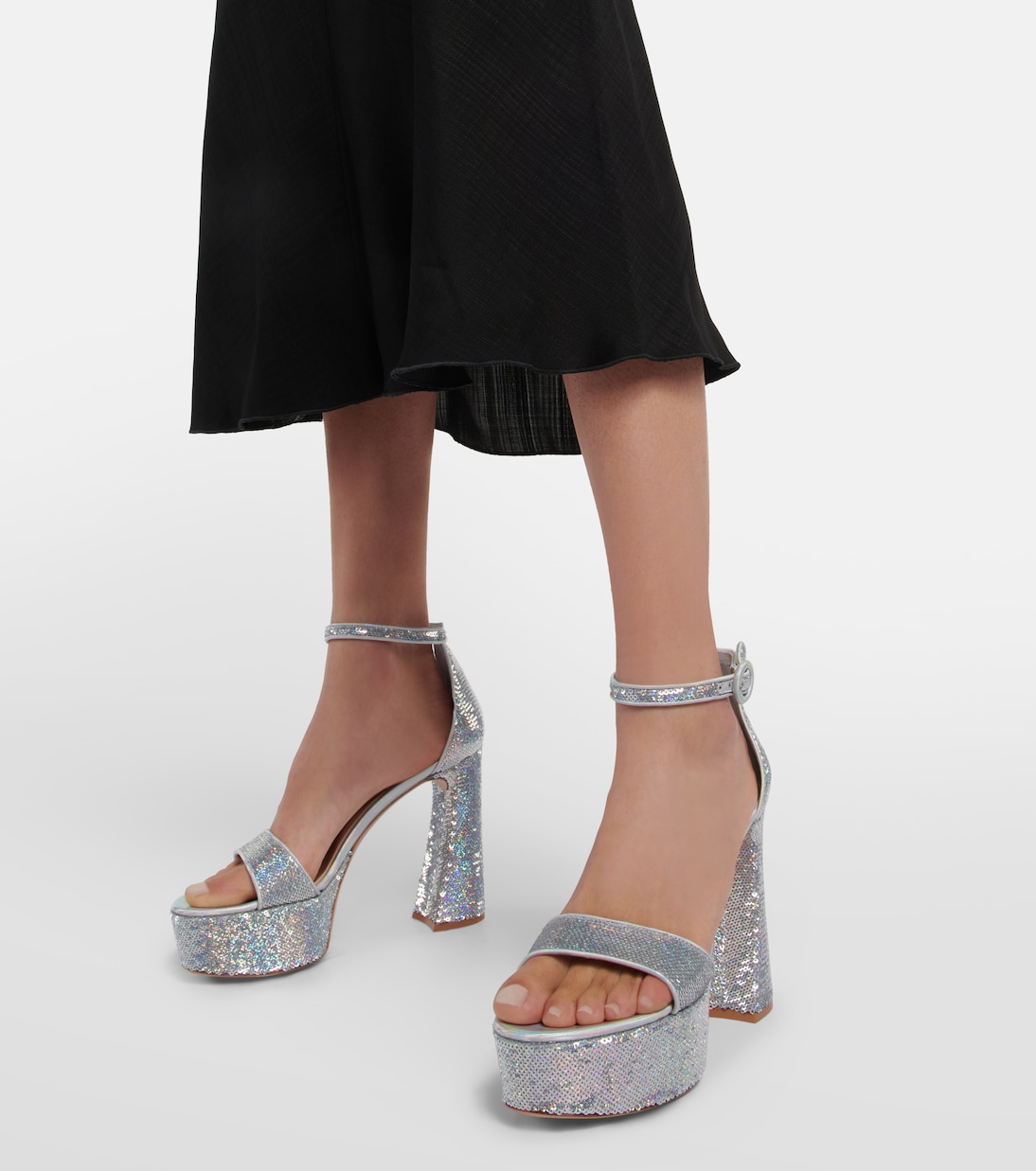 Holographic platform sandals | Gianvito Rossi