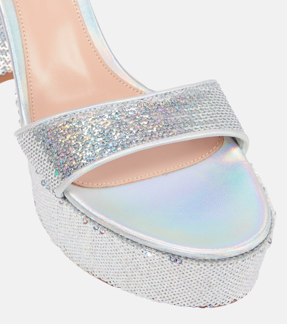 Holographic platform sandals | Gianvito Rossi