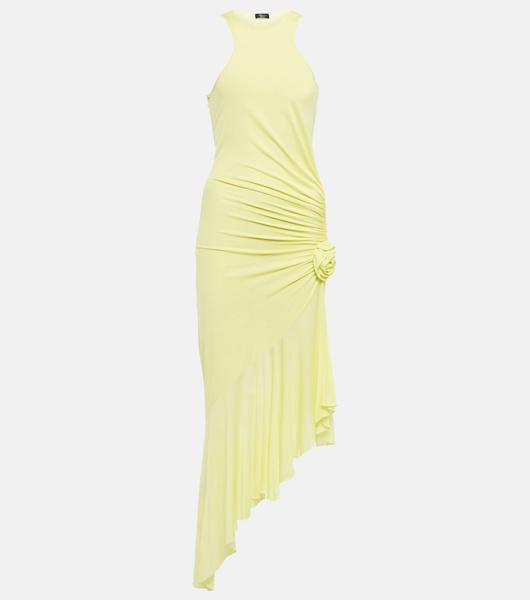 Ruched corsage jersey midi dress | Blumarine