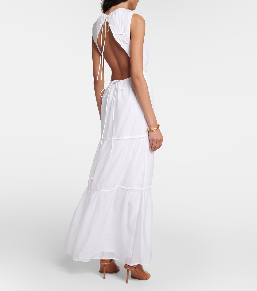 Emme tiered cotton and silk dress | SIR