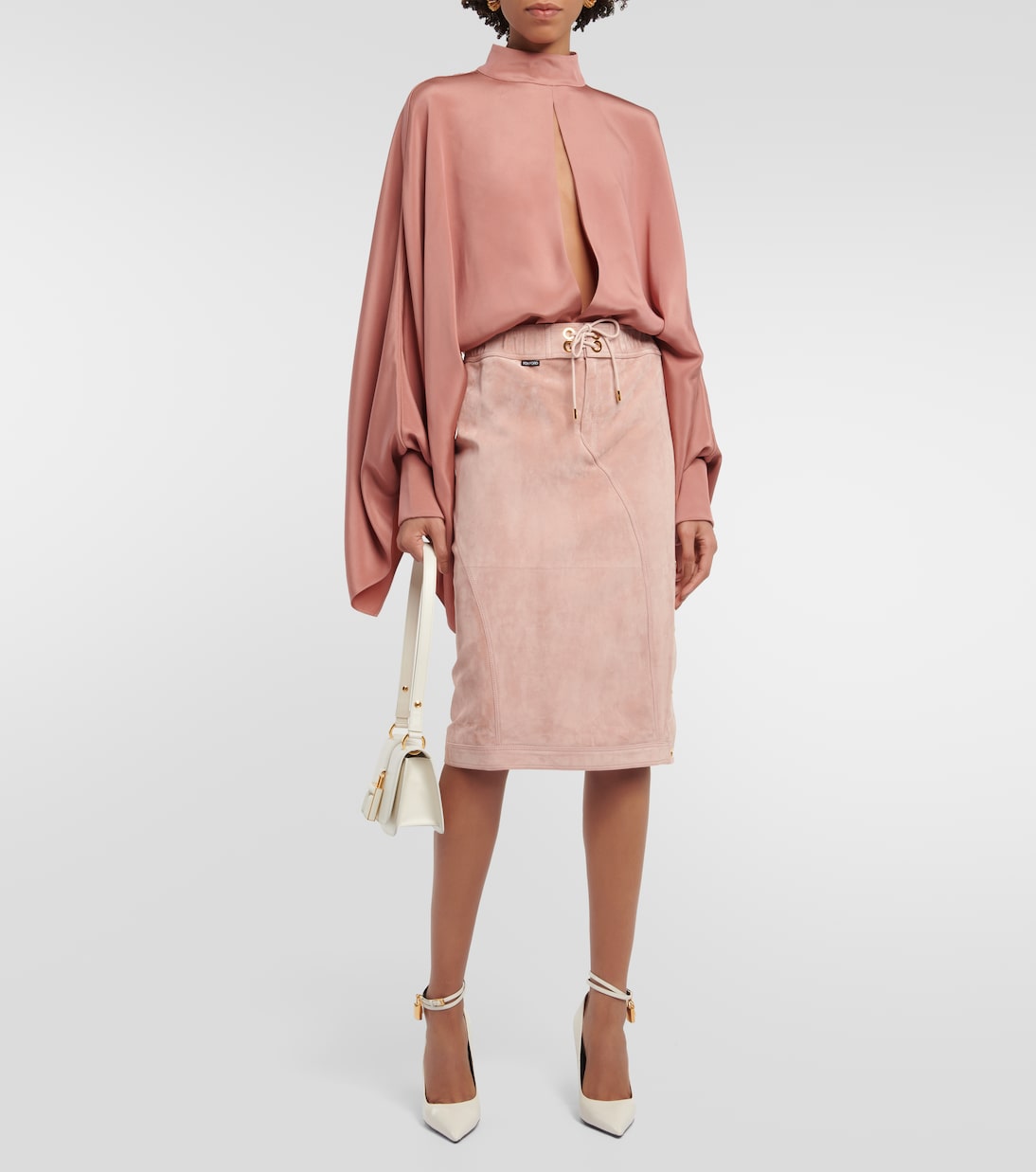 Body en crepé de seda con abertura | Tom Ford