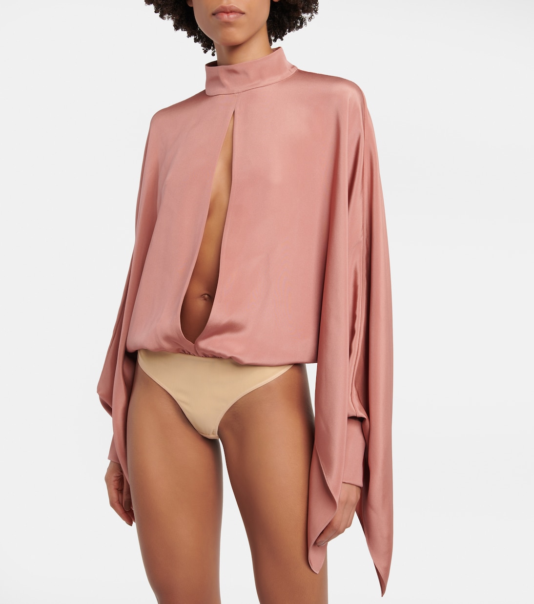 Body en crepé de seda con abertura | Tom Ford