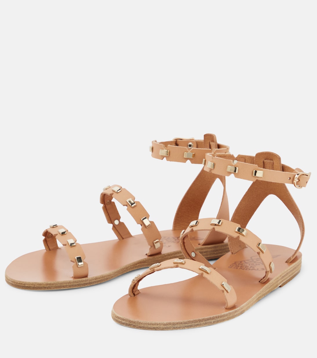 Coco embellished leather sandals | Ancient Greek Sandals