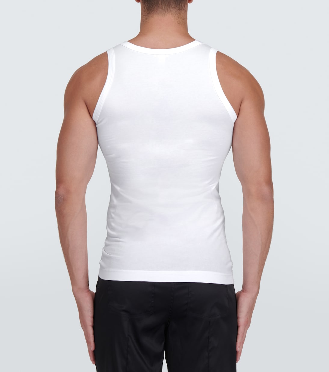 Top en mezcla de algodón con logo | Dolce&Gabbana