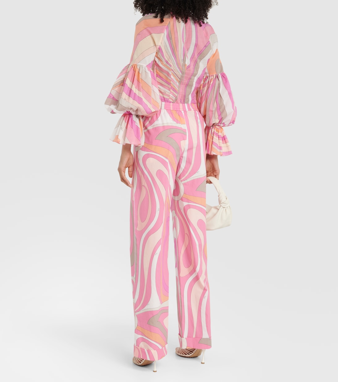 Pantalon ample Marmo imprimé en coton | Pucci