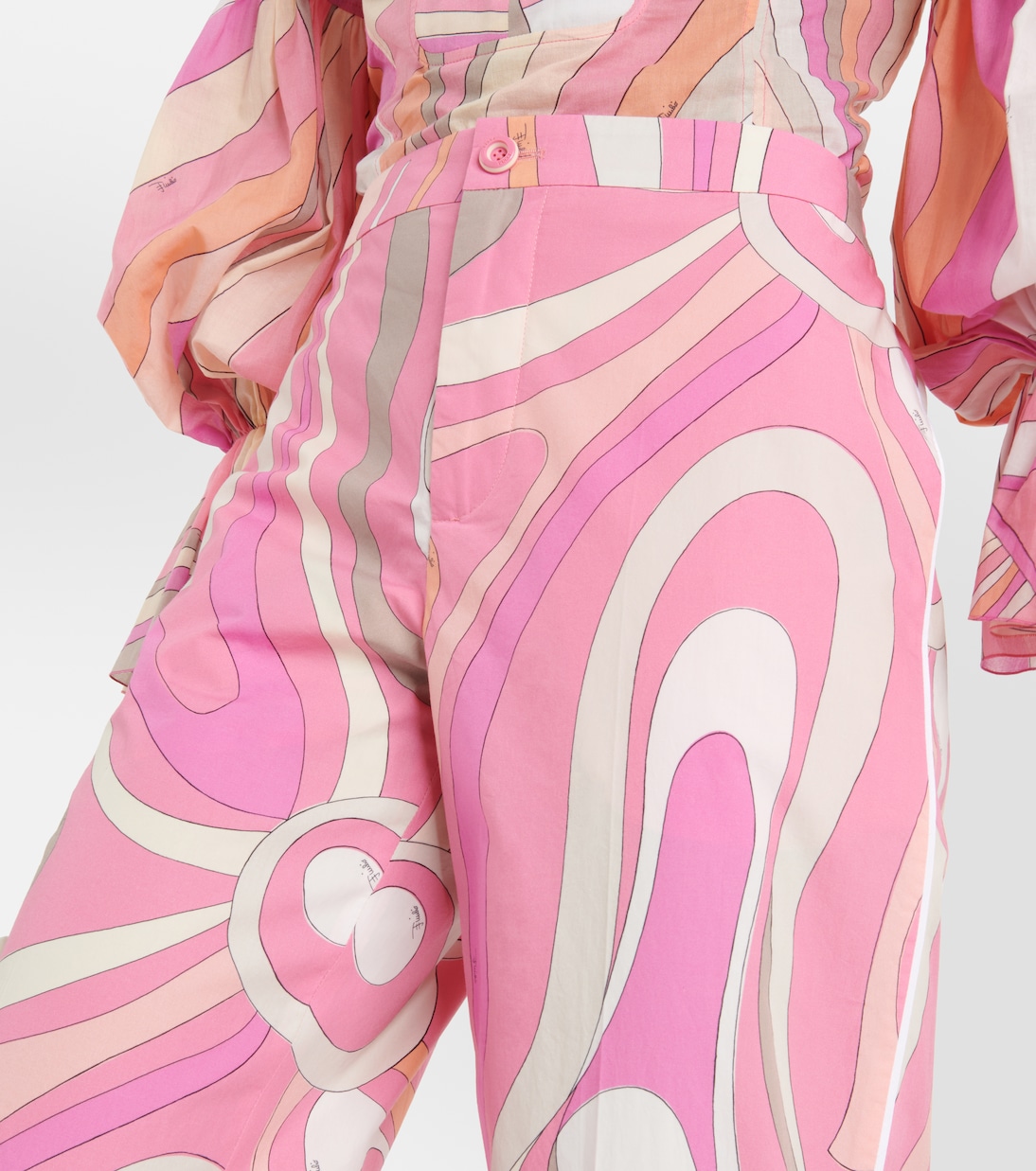 Pantalon ample Marmo imprimé en coton | Pucci