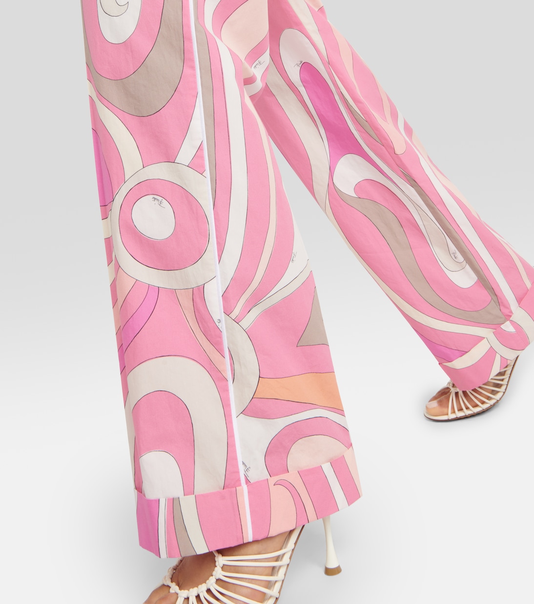 Pantalon ample Marmo imprimé en coton | Pucci
