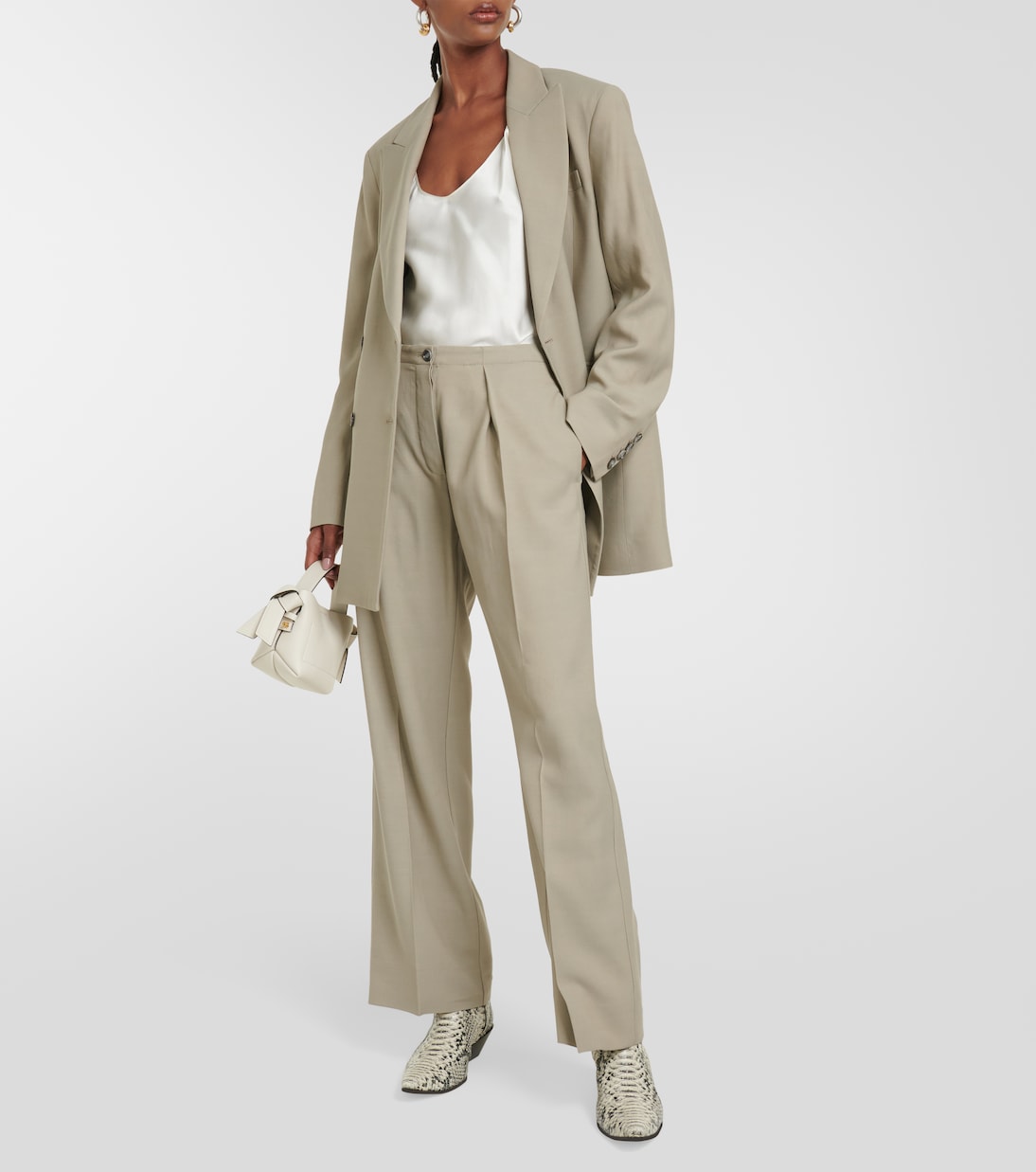 High-rise wide-leg pants | Acne Studios