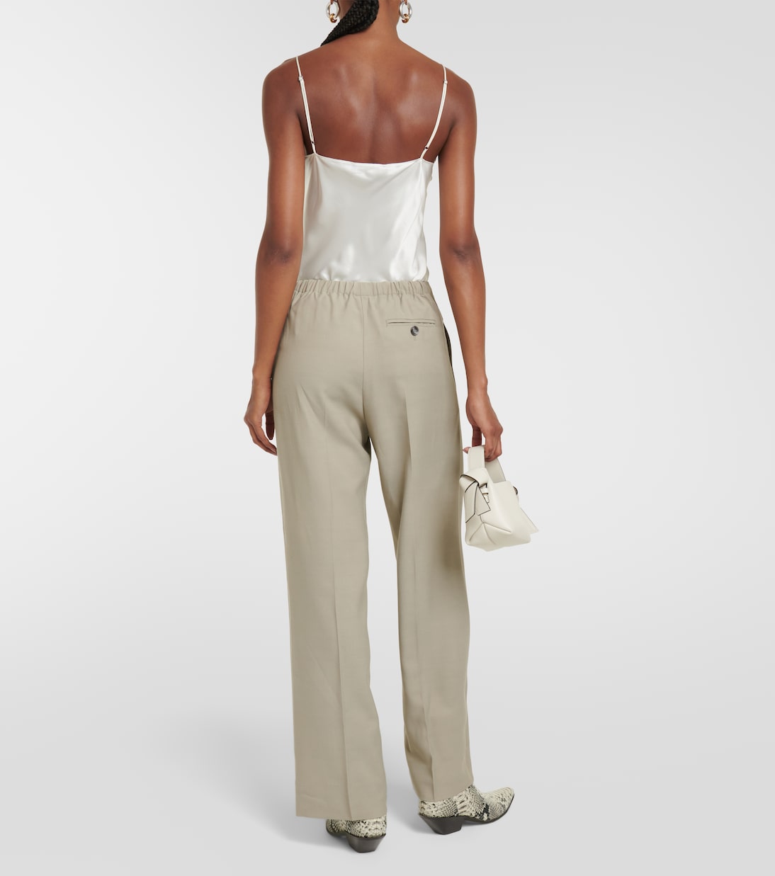 High-rise wide-leg pants | Acne Studios