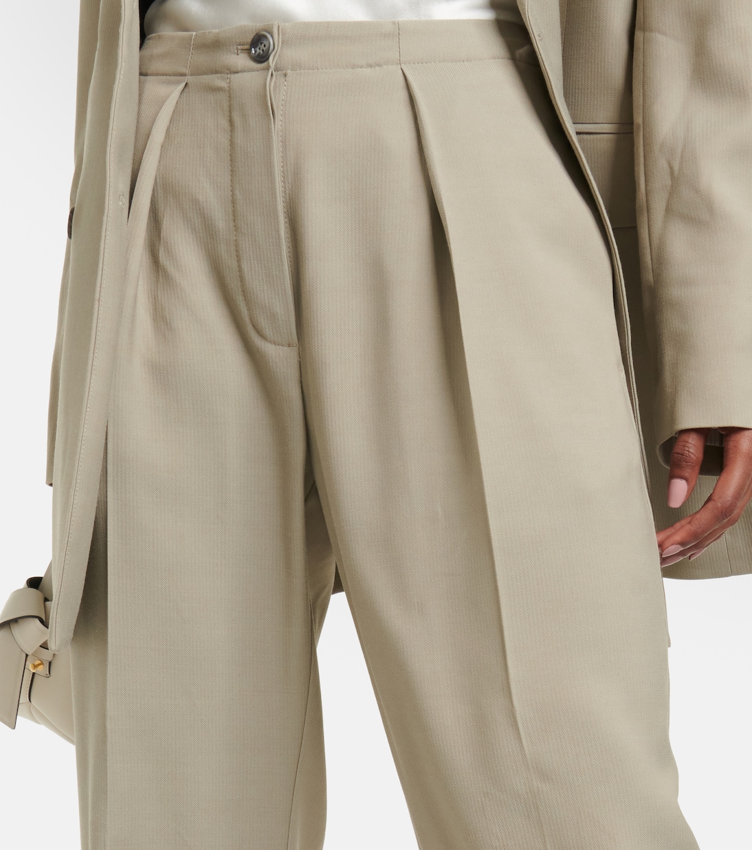 High-rise wide-leg pants | Acne Studios