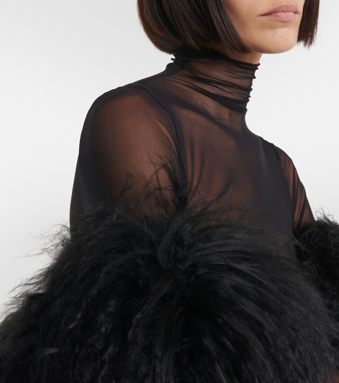 Turtleneck mesh top | Ann Demeulemeester