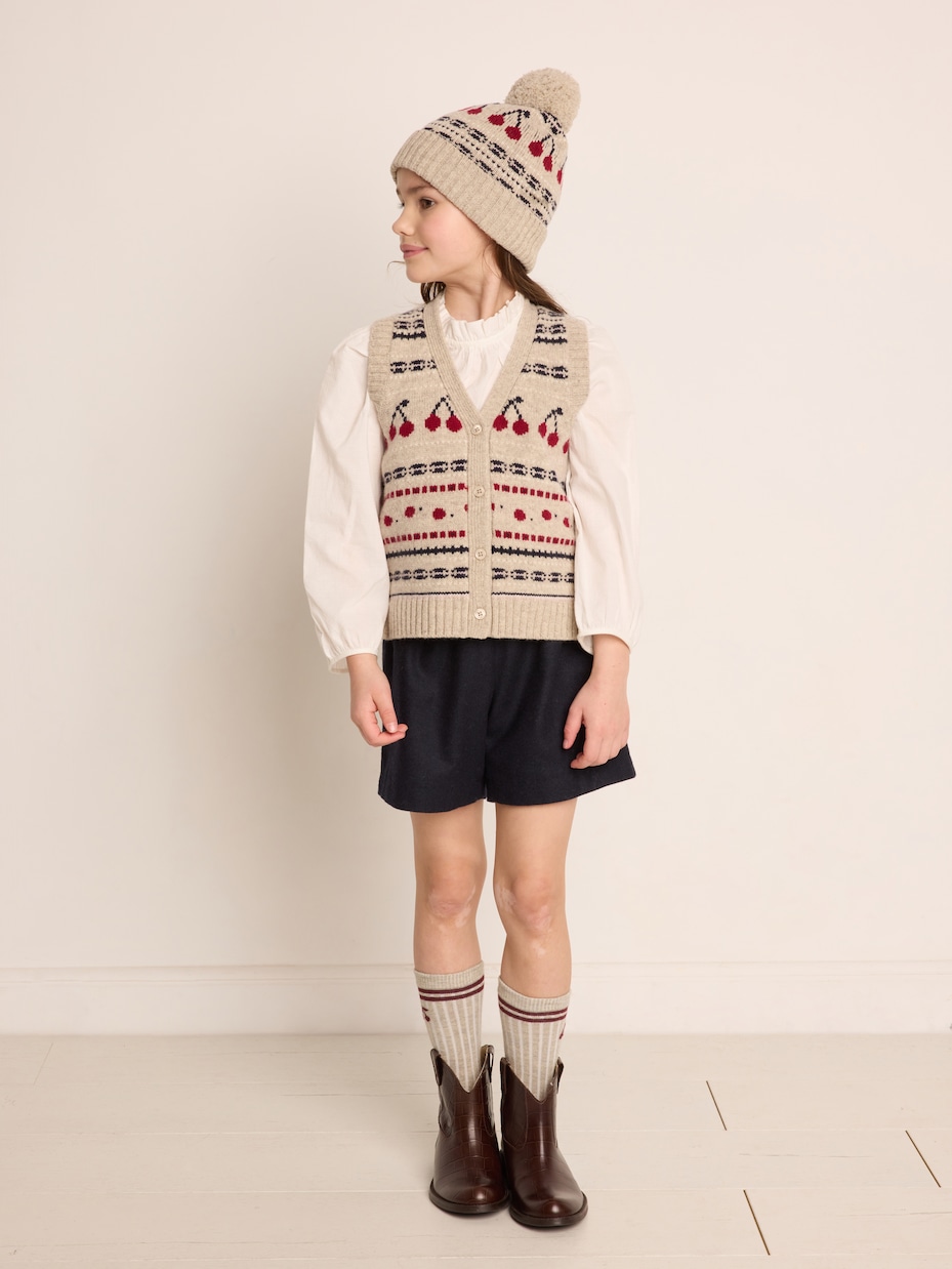 Brigitte intarsia wool beanie | Bonpoint