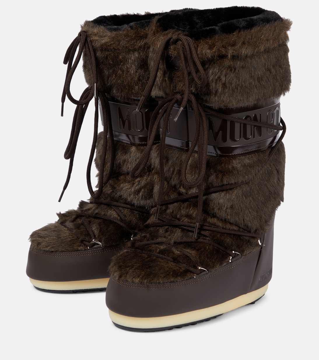 Icon faux fur-trimmed snow boots | Moon Boot