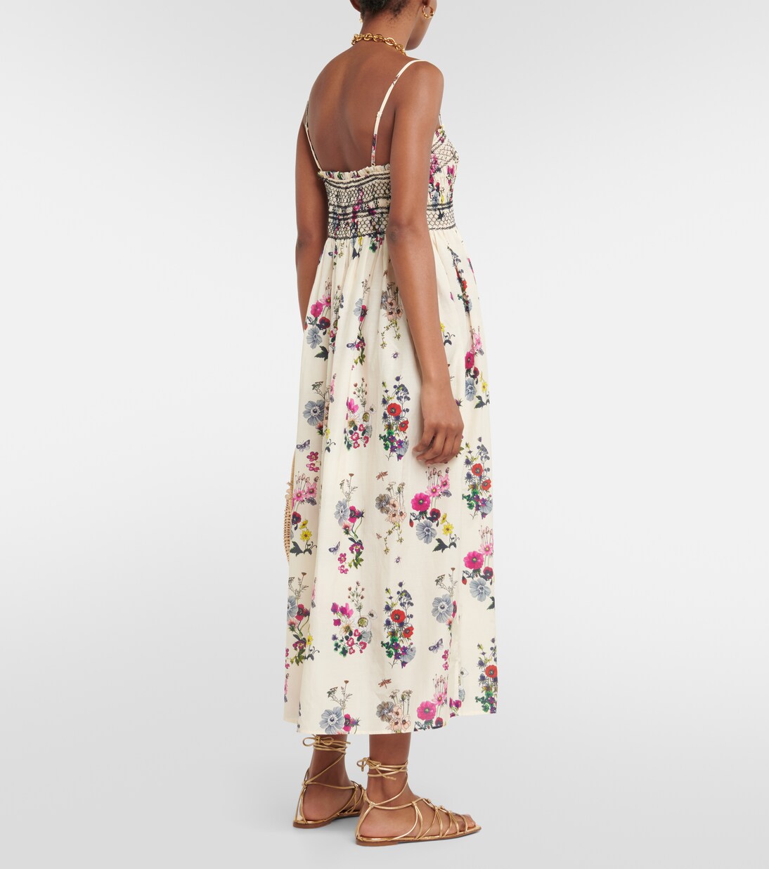 Midikleid Soliflore aus Baumwolle und Seide | Eres