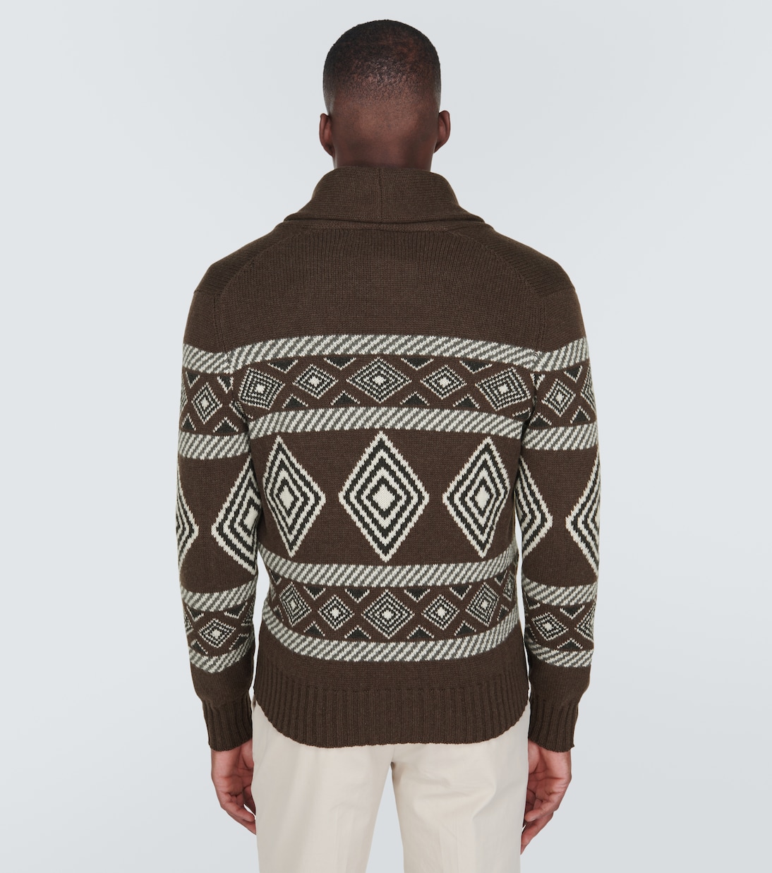 Cardigan en cachemire Intarsia | Brunello Cucinelli