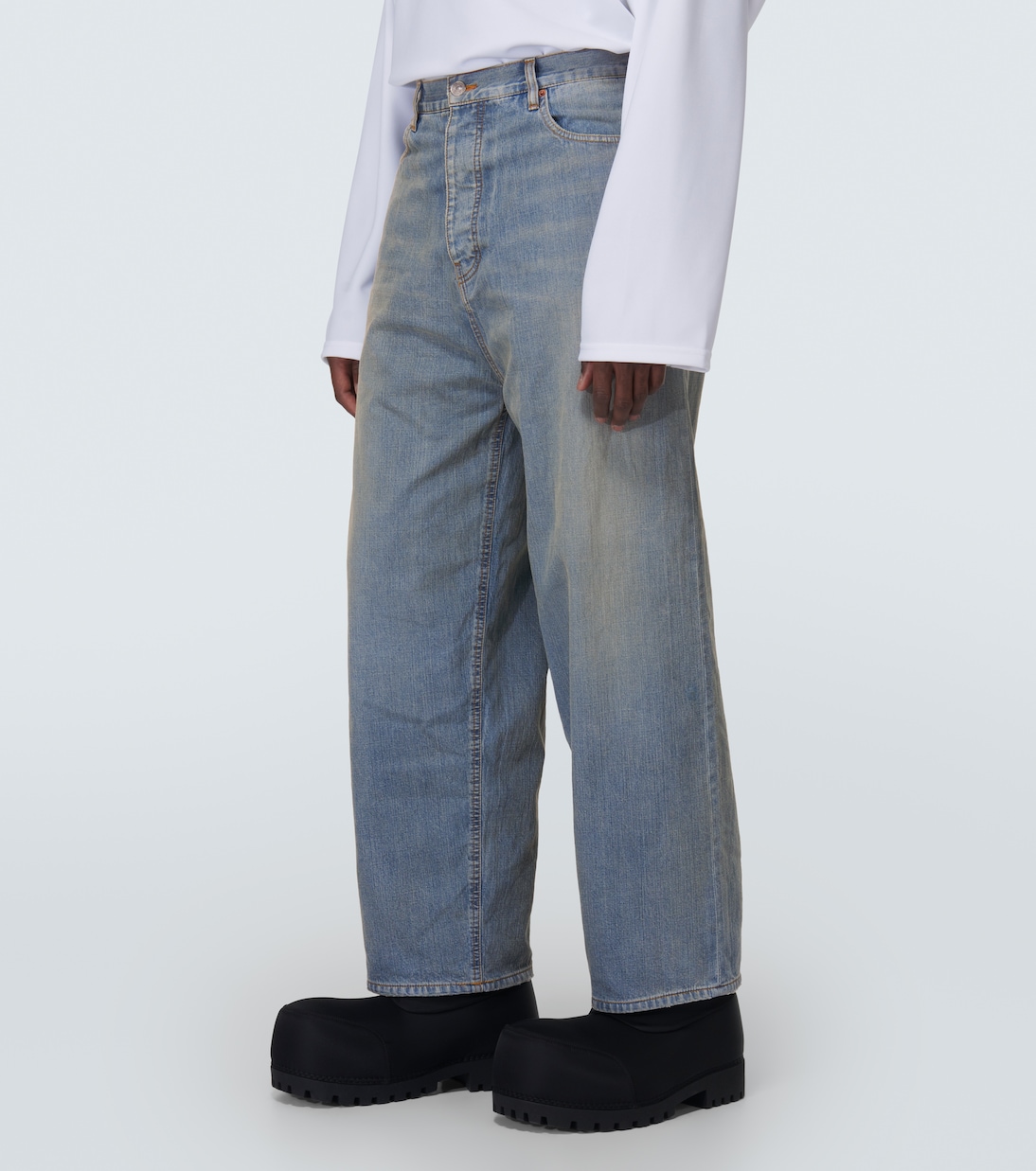 Jeans impermeabili a gamba larga | Balenciaga