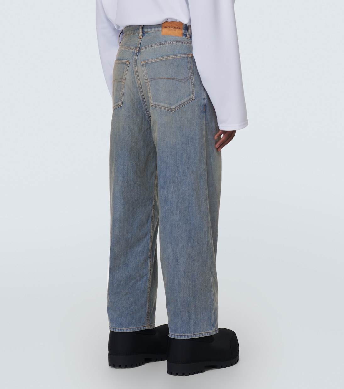 Jeans impermeabili a gamba larga | Balenciaga