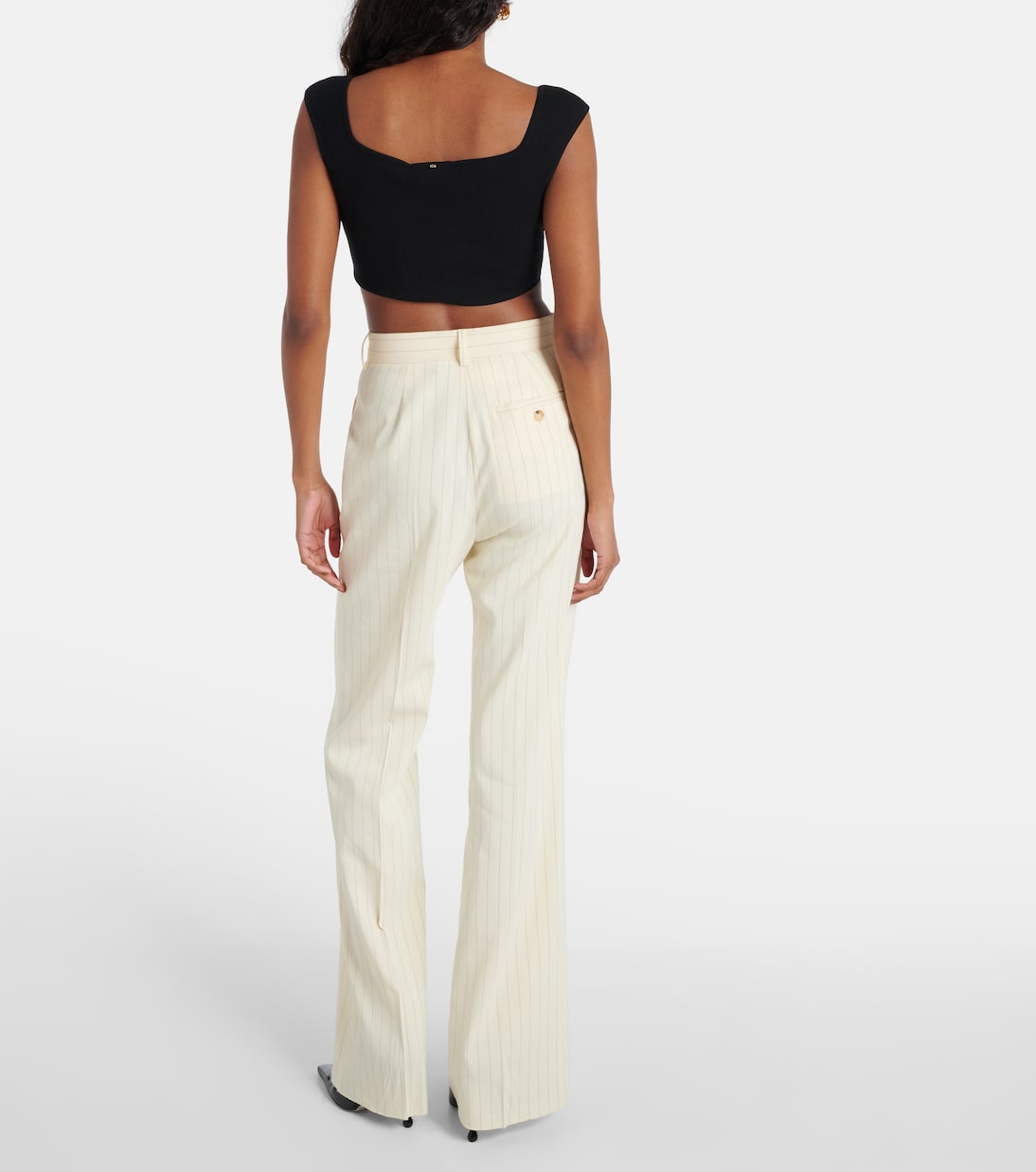 Pantaloni flared Tritone in canvas | Sportmax