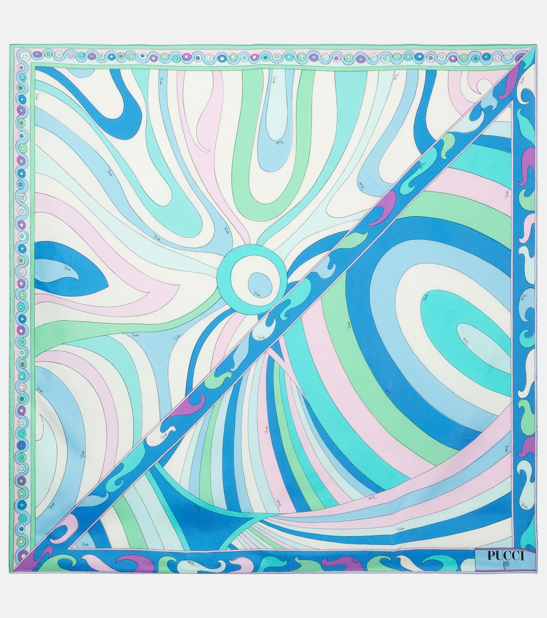 Foulard Patchwork in twill di seta | Pucci