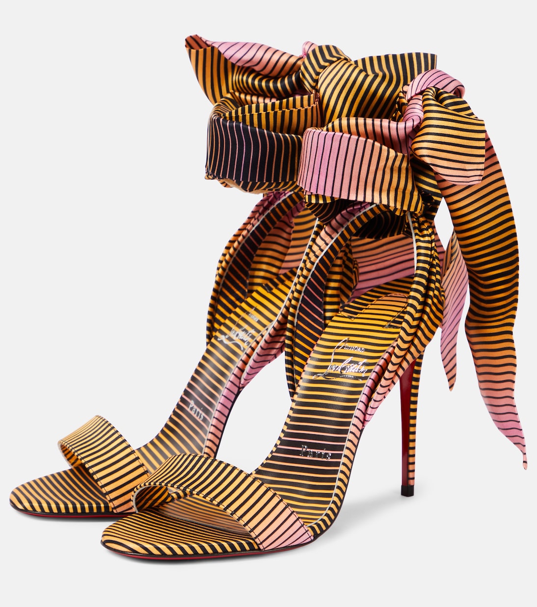 Sandale Du Désert 100 crêpe satin sandals | Christian Louboutin