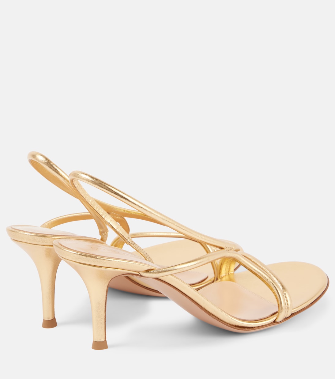 Sandalen aus Metallic-Leder | Gianvito Rossi