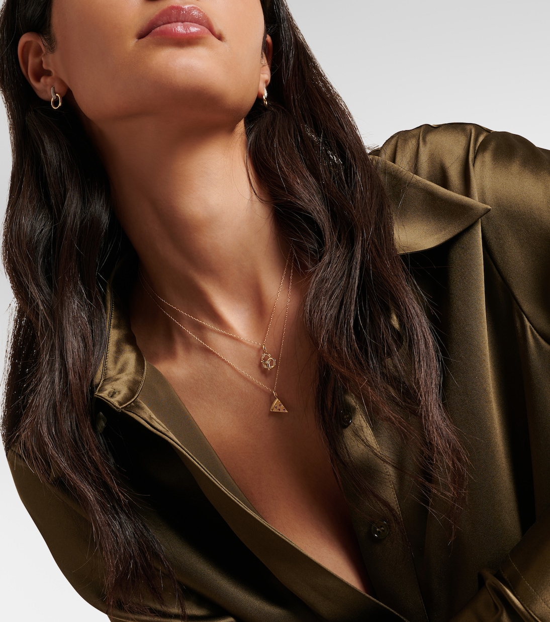 Collier Salt To My Pretzel en or 10 ct et diamants | Stone and Strand