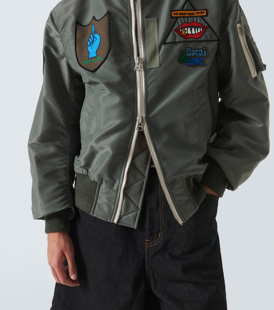 x Mark Gonzales – Veste bomber  | Sacai