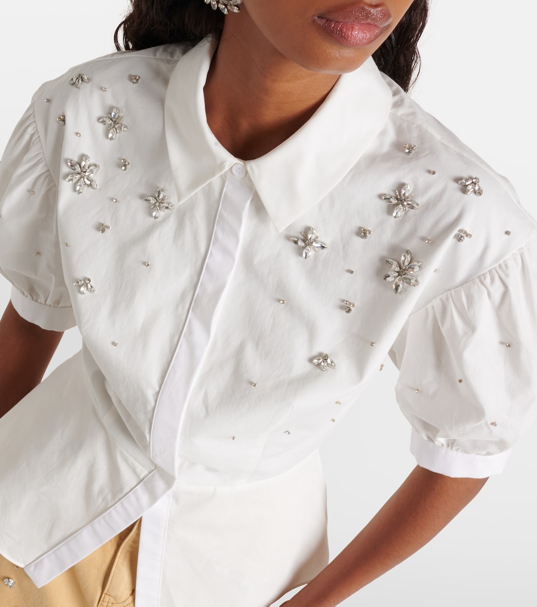 Chemise en coton à ornements | Self-Portrait