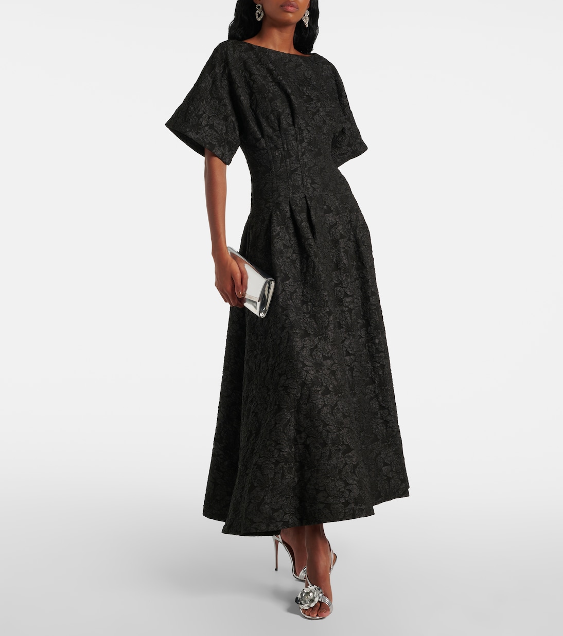 Midikleid Rosalie aus Jacquard | Simkhai