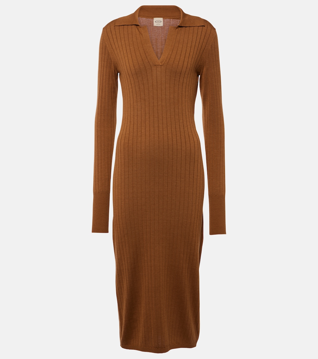 Robe midi en soie et coton | Tod's
