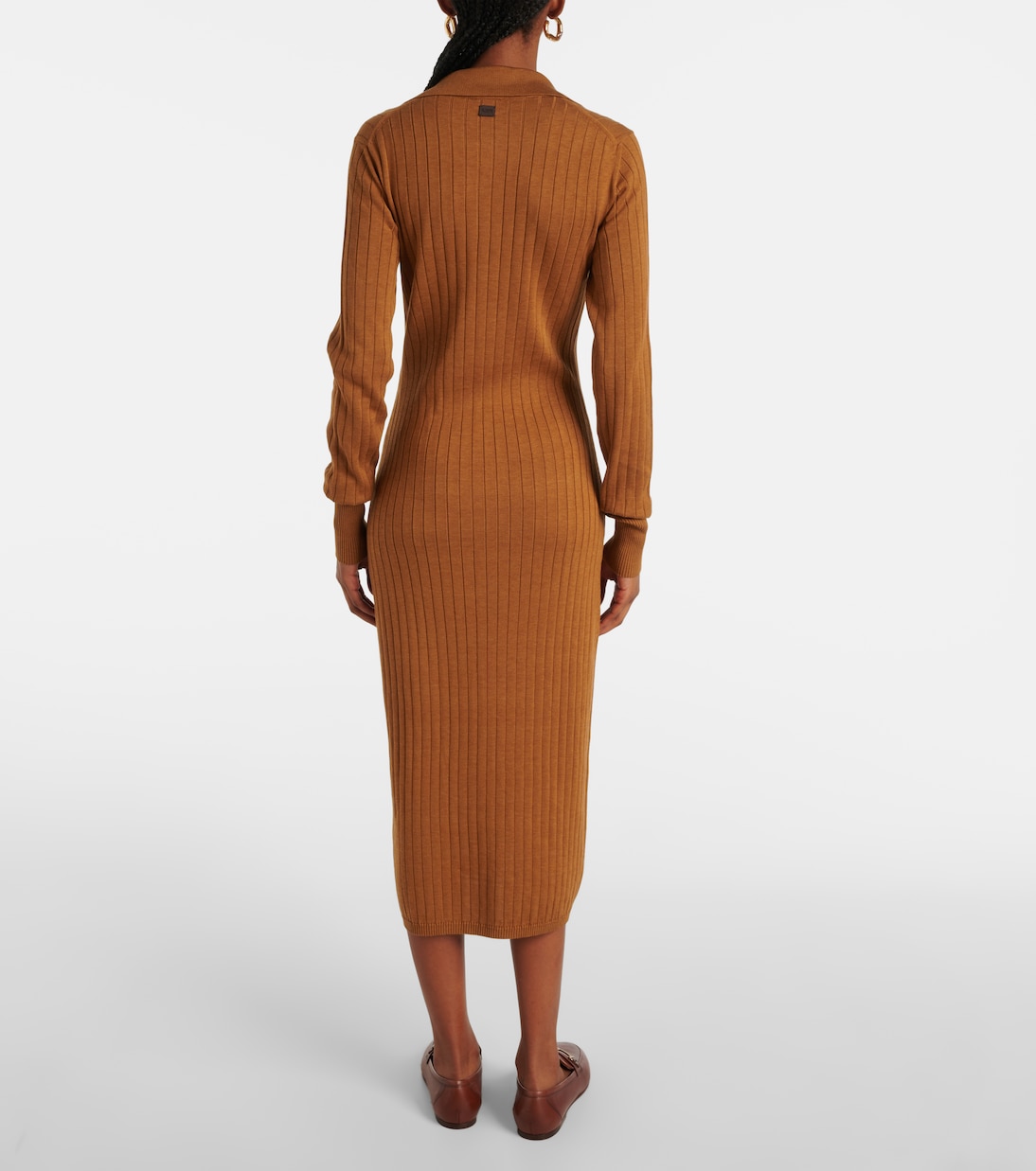 Robe midi en soie et coton | Tod's