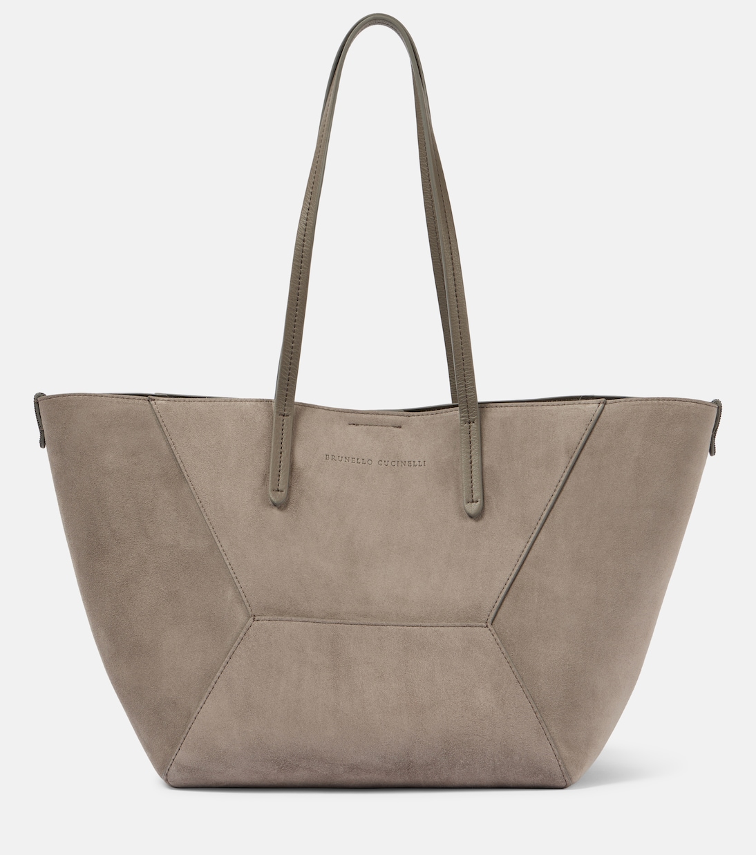 Borsa Duo Large in suede | Brunello Cucinelli