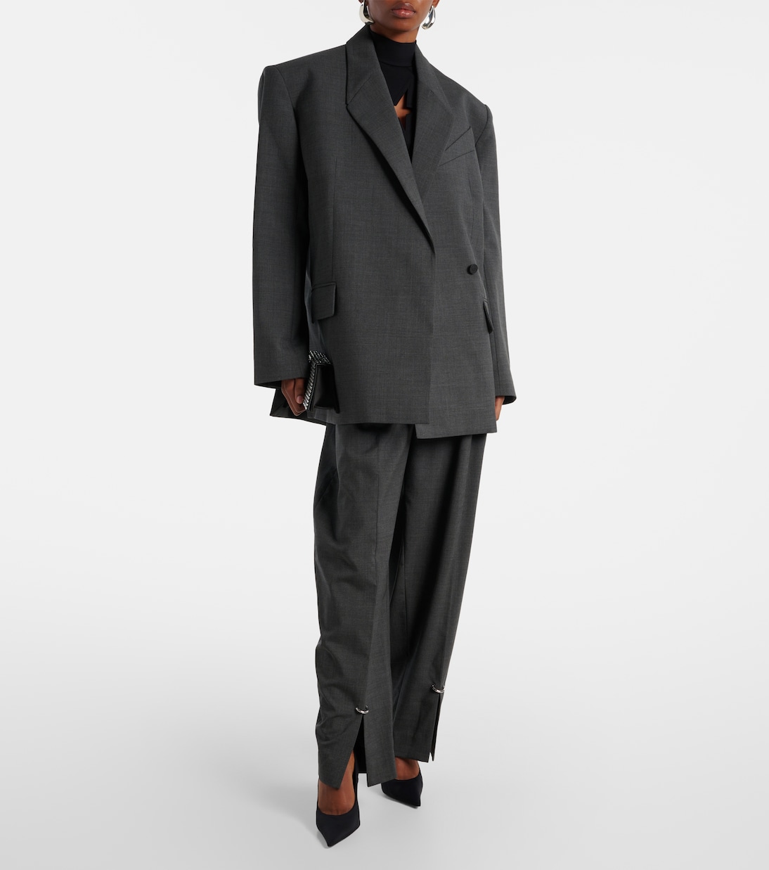 Blazer oversize en laine vierge | Mugler