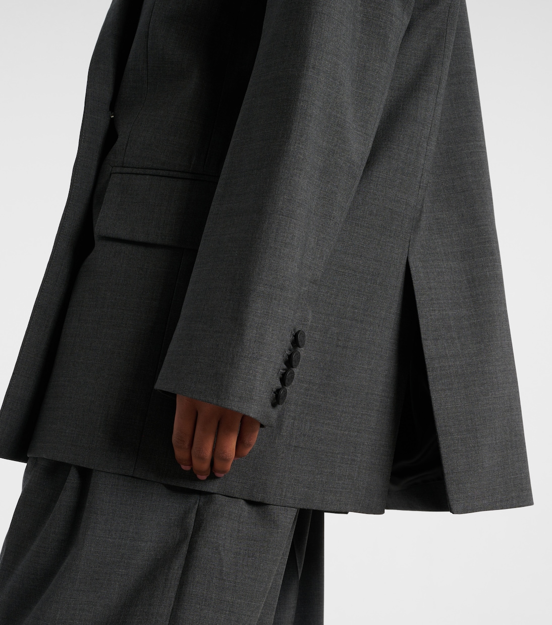 Blazer oversize en laine vierge | Mugler