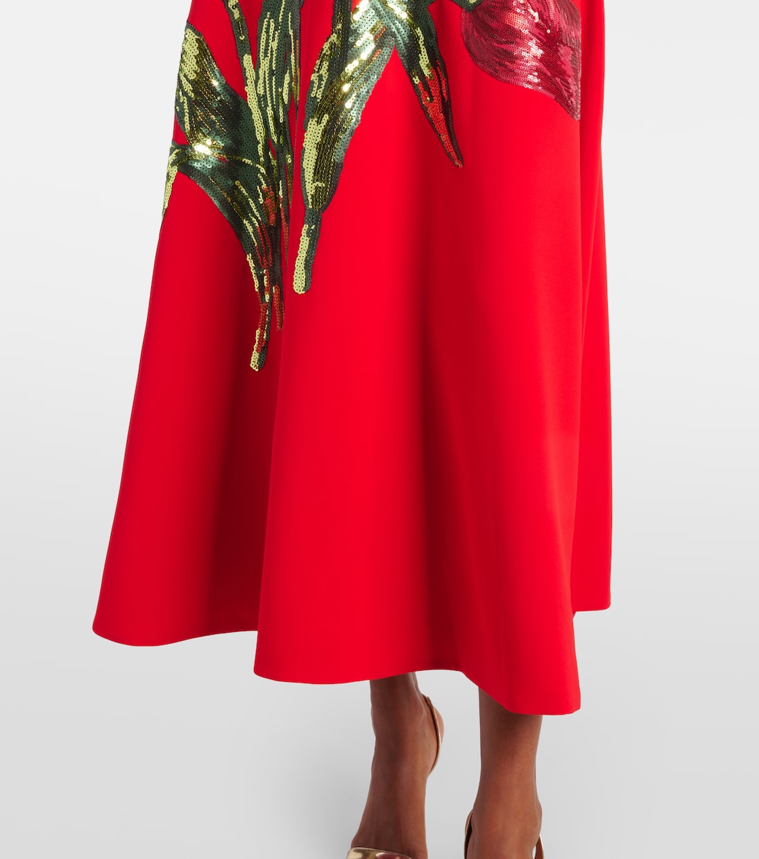Robe Emlynn aus Crêpe mit Pailletten | Costarellos