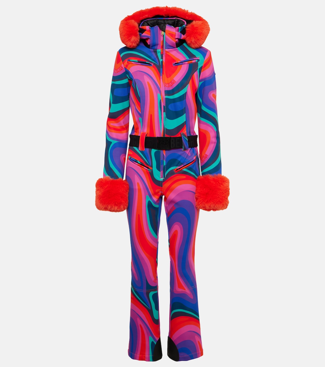 La Fête faux fur-trimmed ski suit | Goldbergh