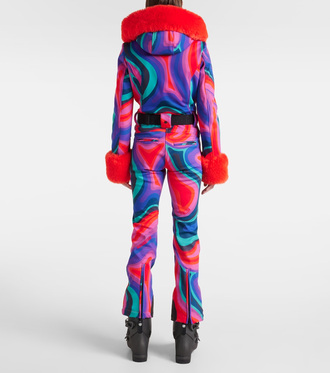 La Fête faux fur-trimmed ski suit | Goldbergh