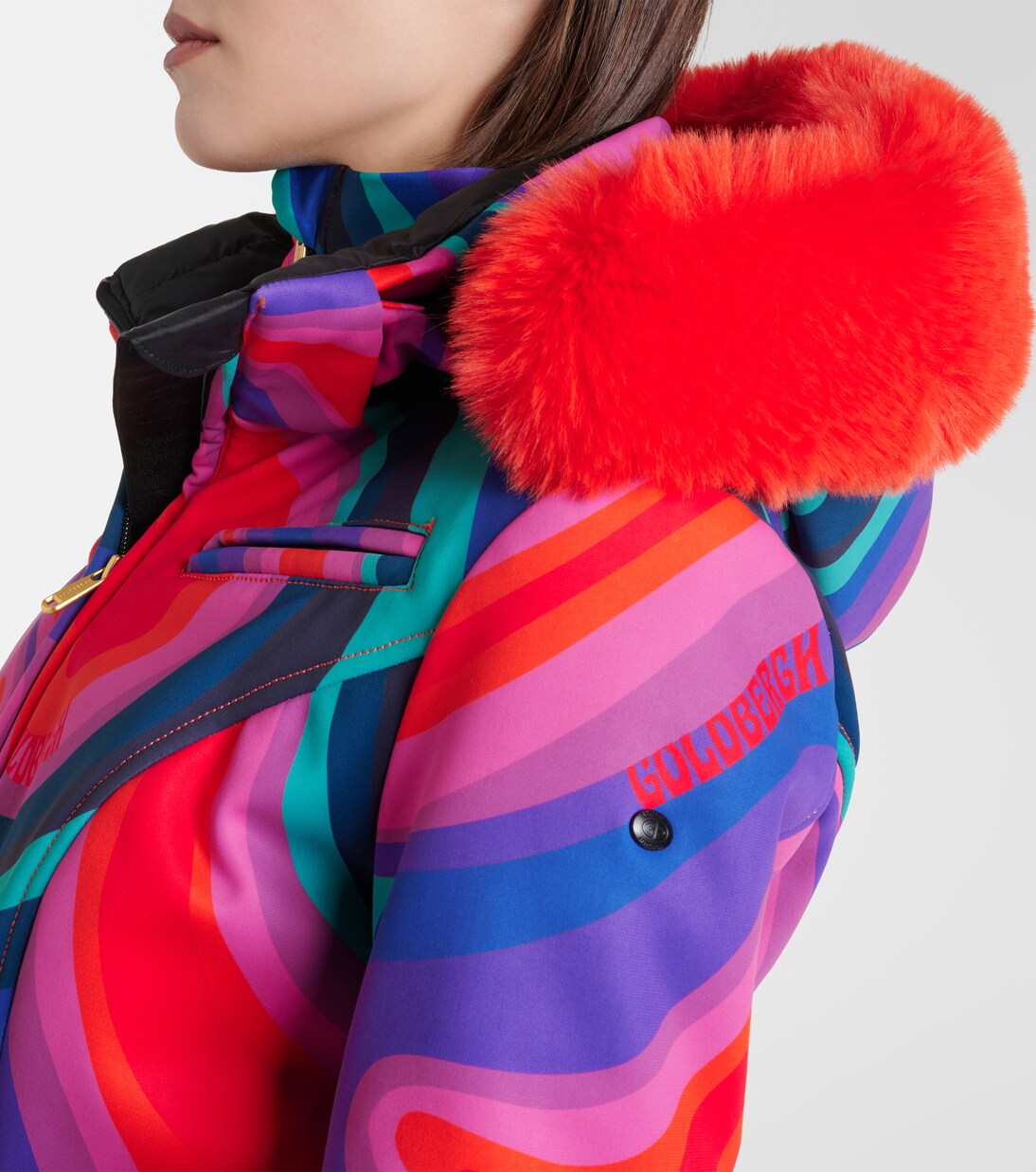 La Fête faux fur-trimmed ski suit | Goldbergh