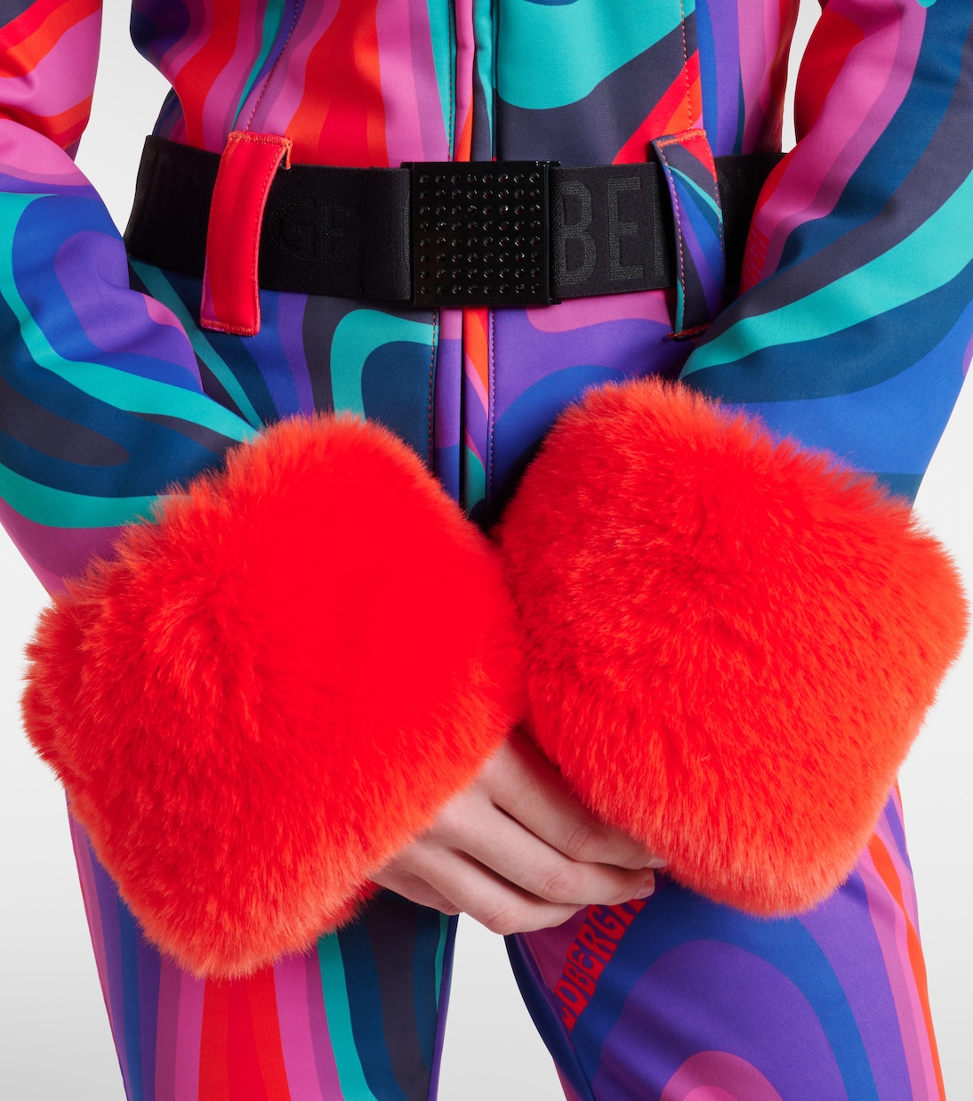La Fête faux fur-trimmed ski suit | Goldbergh