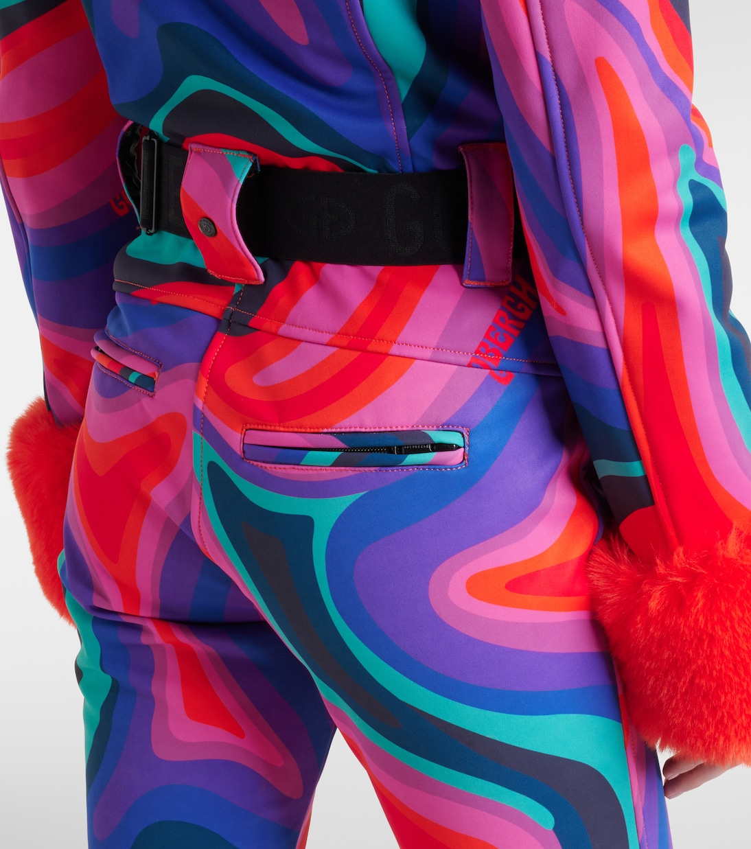 La Fête faux fur-trimmed ski suit | Goldbergh