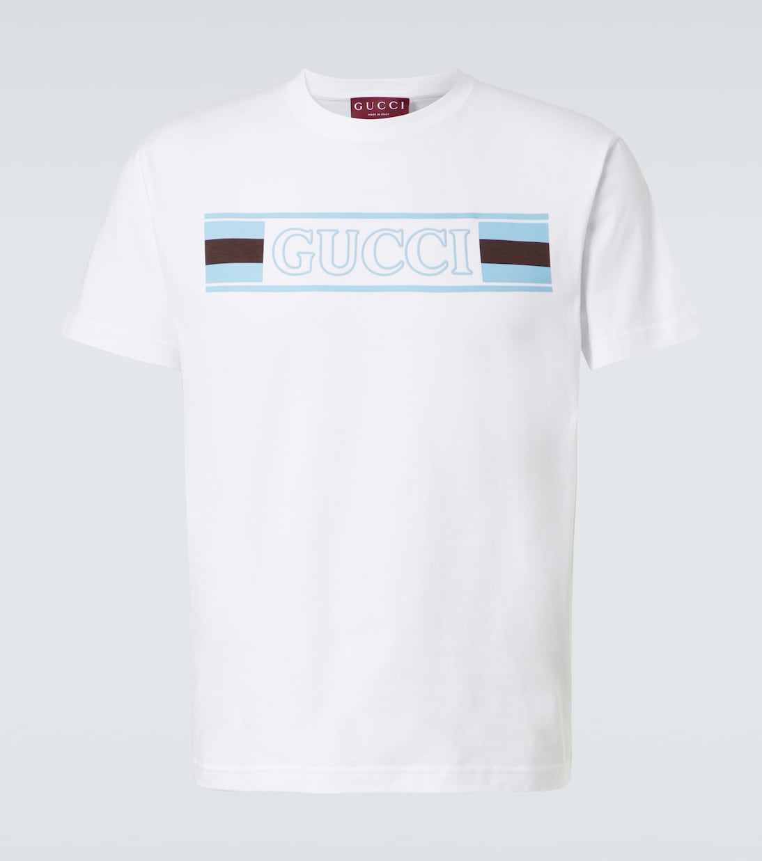 T-shirt Gucci Web in jersey di cotone | Gucci