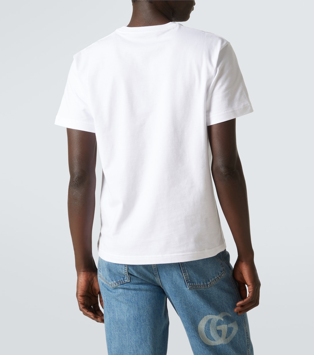 T-shirt Gucci Web in jersey di cotone | Gucci