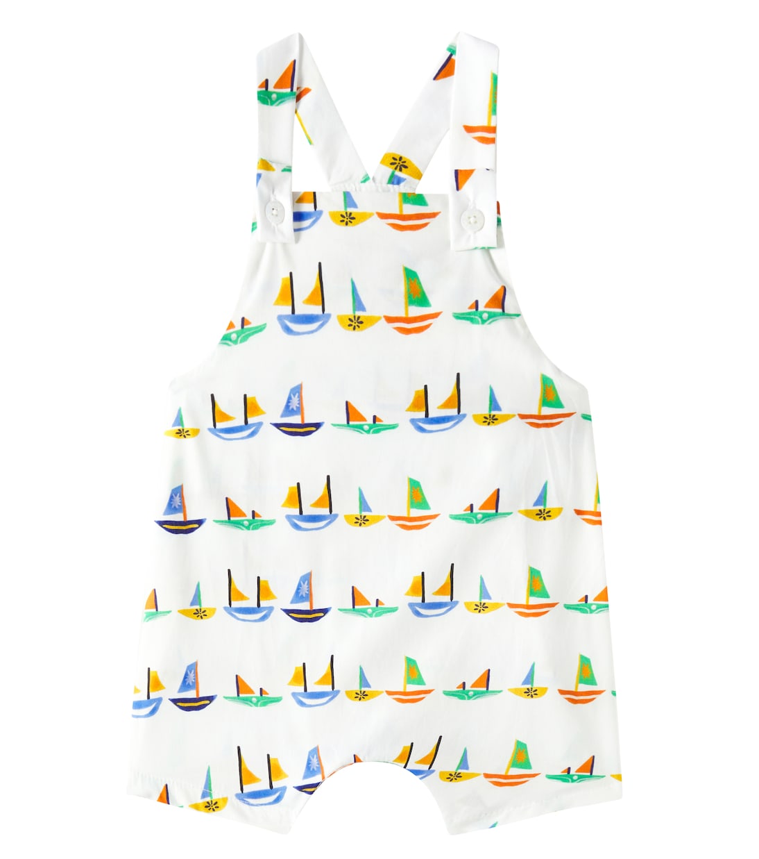Baby printed cotton playsuit | Fábula
