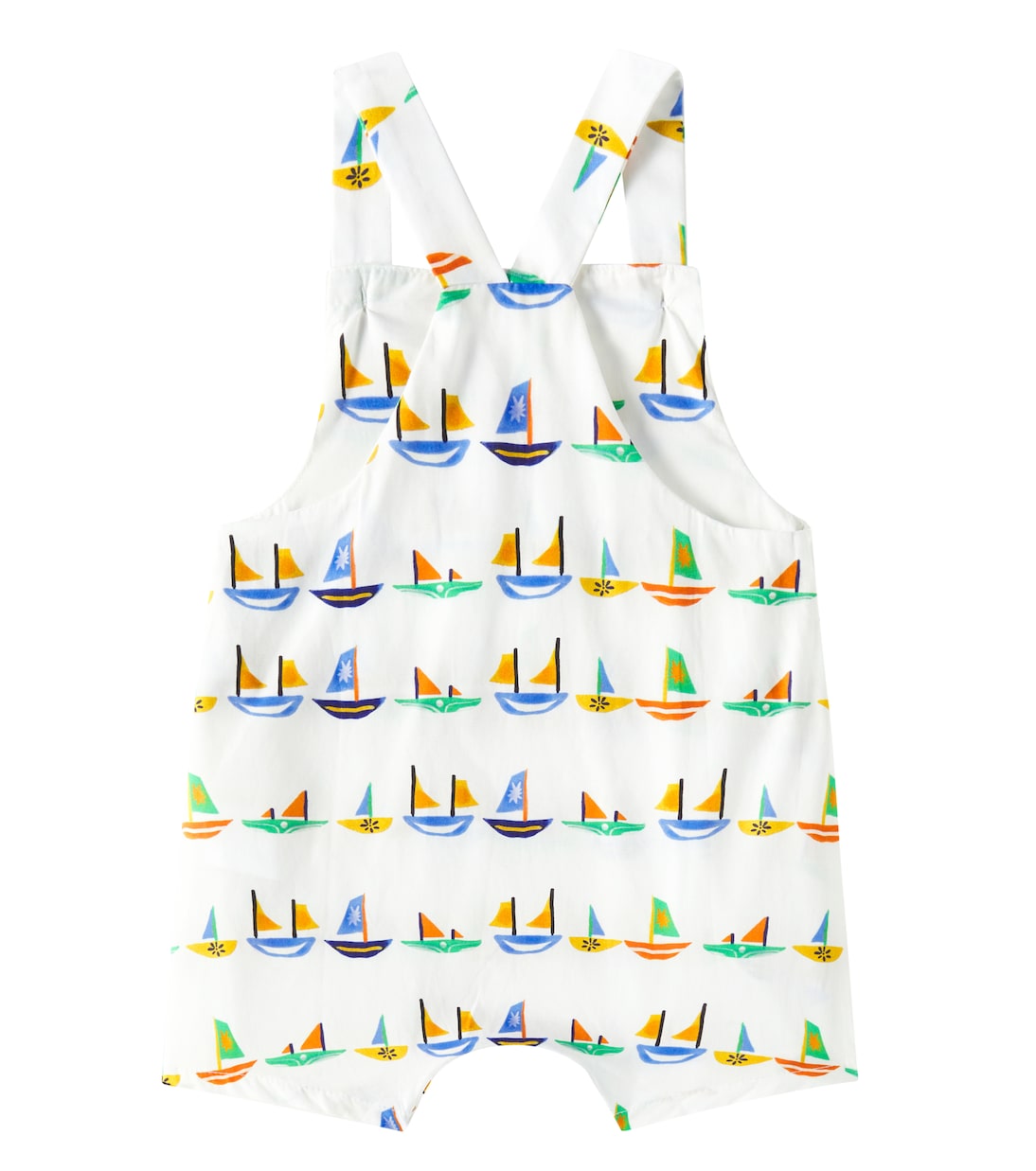 Baby printed cotton playsuit | Fábula