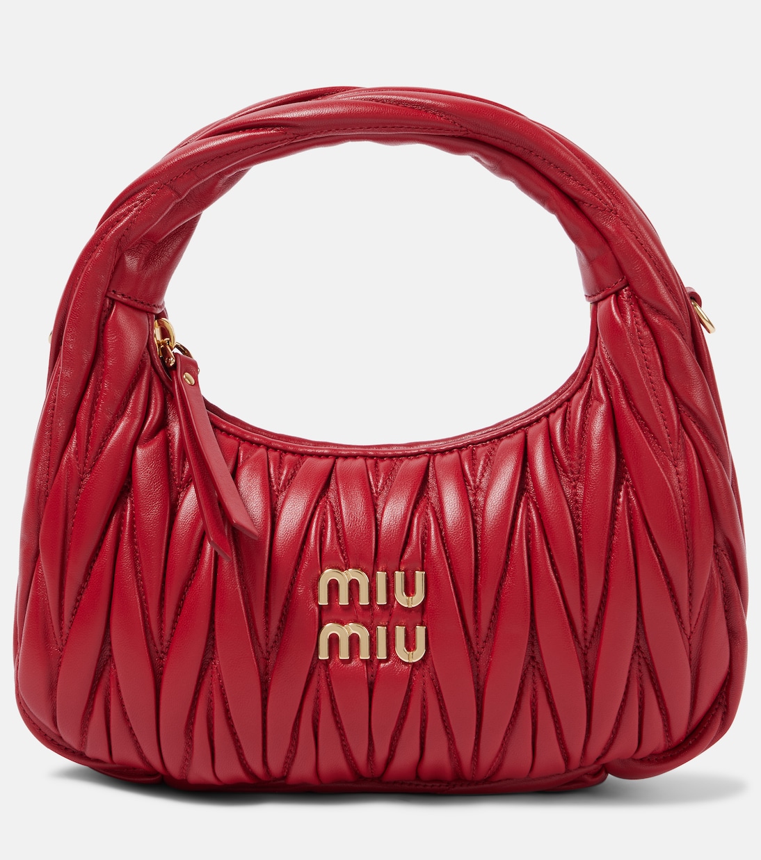 Wander Small matelassé leather tote bag | Miu Miu