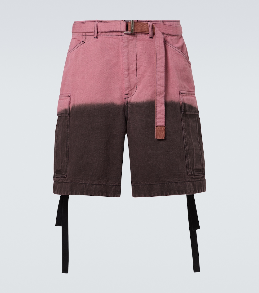 Shorts cargo de algodón con efecto degradado | Sacai