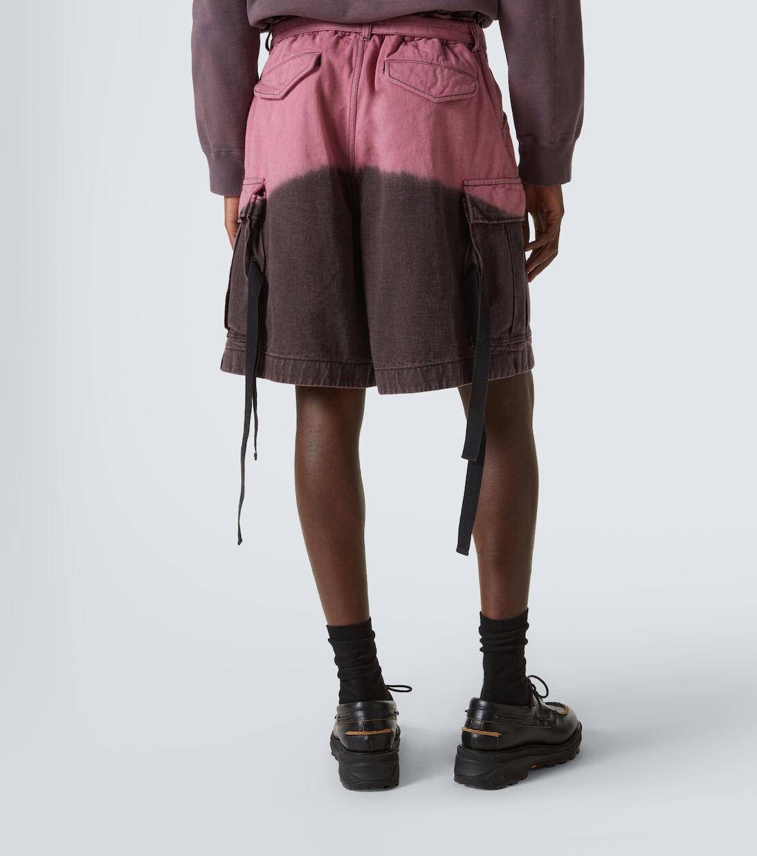 Shorts cargo de algodón con efecto degradado | Sacai